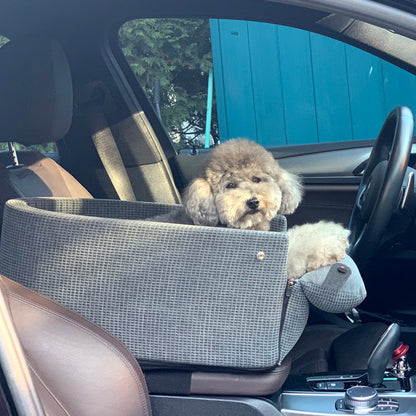 DUGROO 控制台盒狗汽車安全座椅 XL-Slim [木炭色]