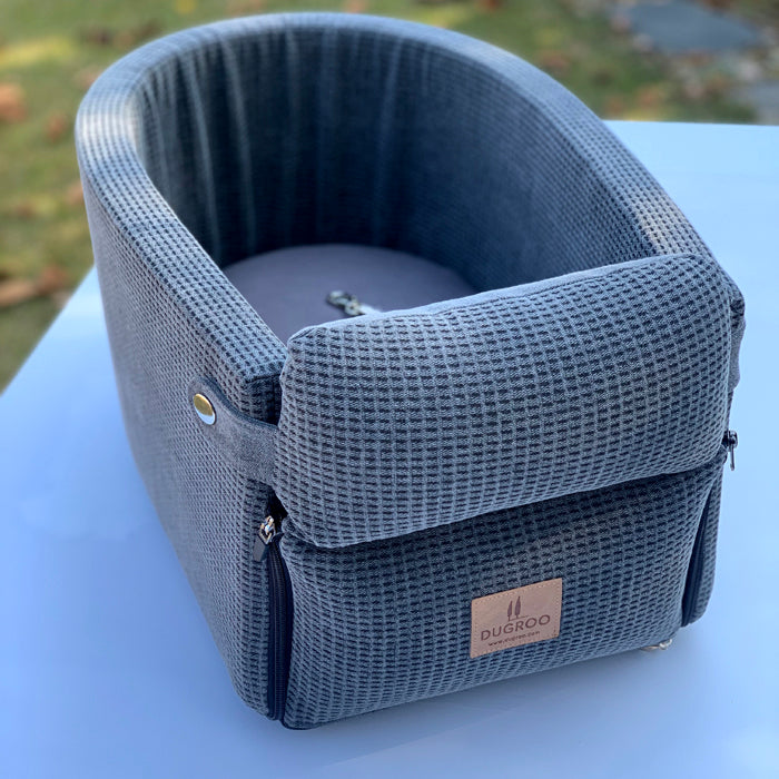 DUGROO 控制台盒狗汽車安全座椅 XL-Slim [木炭色]