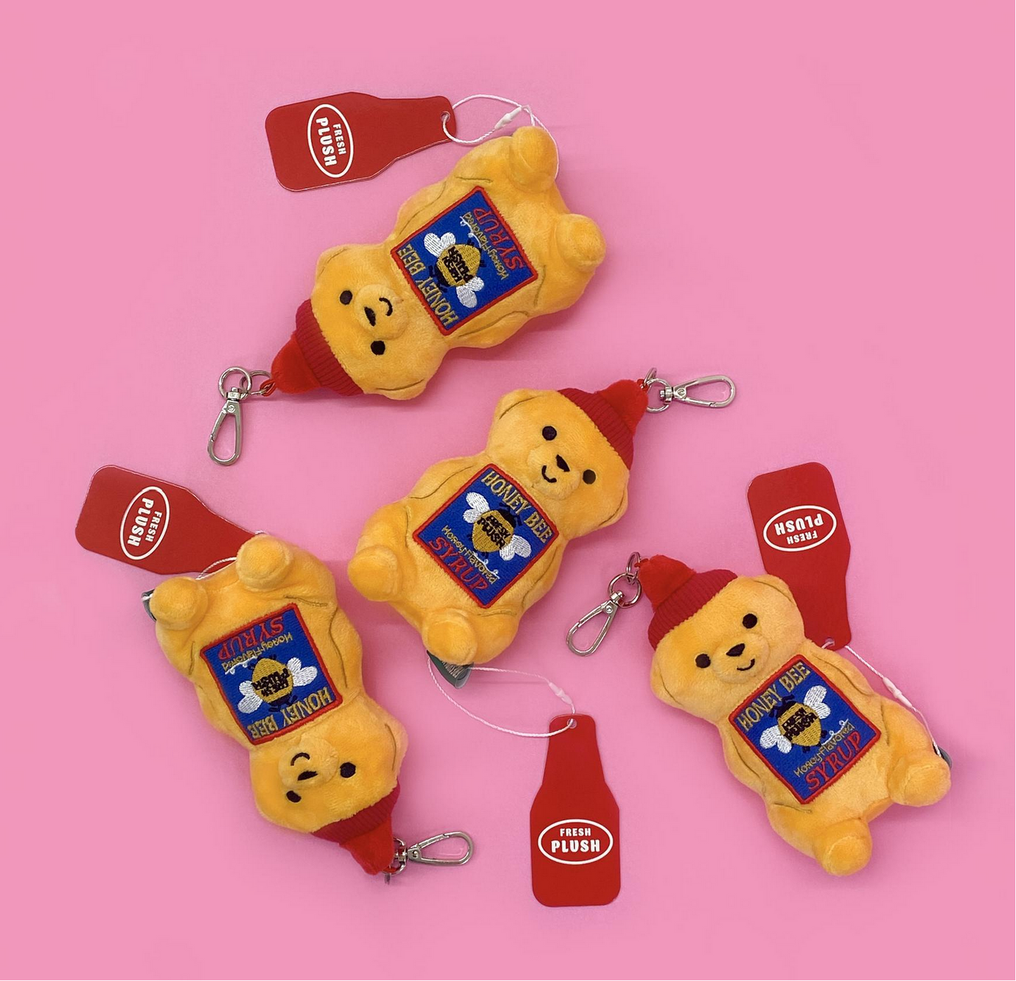 Fresh Plush - Honey Bee Syrup Keyring