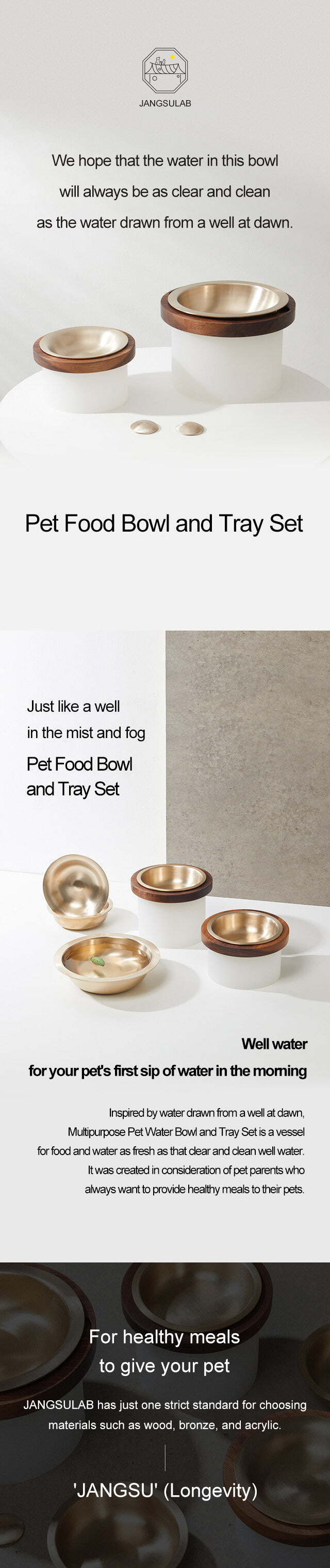 Jangsulab - Pet Food Bowl Tray