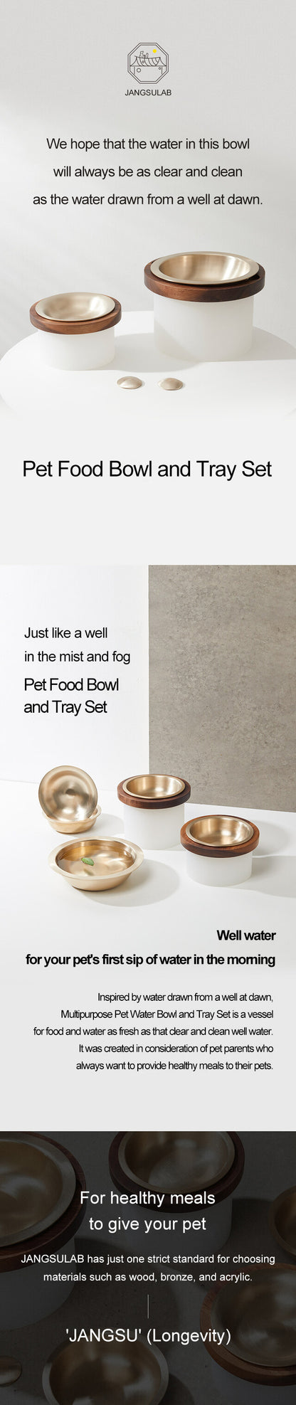 Jangsulab - Pet Food Bowl Tray